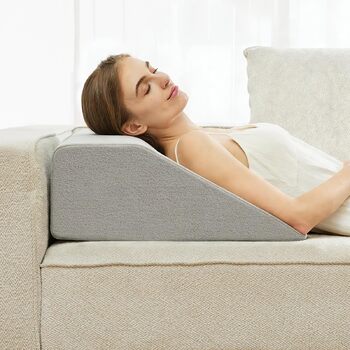 Подушка для читання та клиноподібна подушка для підняття ніг, подушка з піни з ефектом пам&39яті для шиї, спини, підтримки ніг, знімна багатофункціональна подушка для ліжка, дивана