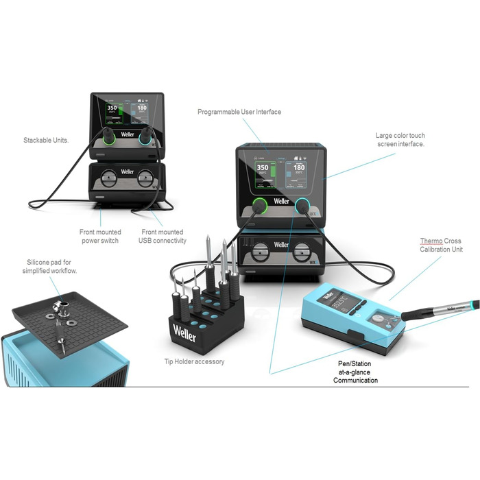 Паяльник WXUPS MS для технології активного нагріву жала, 150 Вт, 0052923599