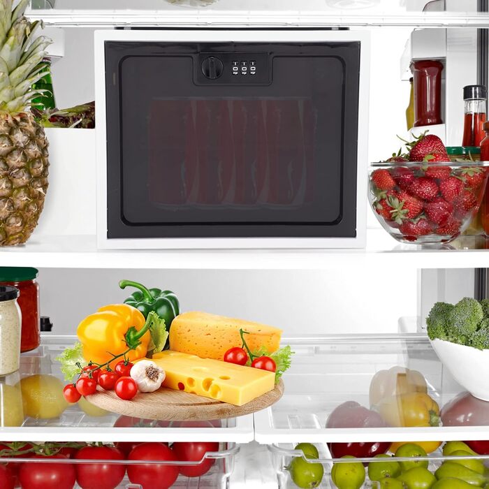 Замикається коробка для продуктів з холодильника, замикається прозора коробка, велика замикається коробка з кодовим замком для продуктів з холодильника, снеків, мобільних телефонів, продуктів та ліків.