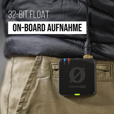 �DE Wireless PRO Компактний комплект для радіозв'язку з таймкодом, 32-бітним вбудованим записом, 2 мікрофонами Лавальє та зарядним