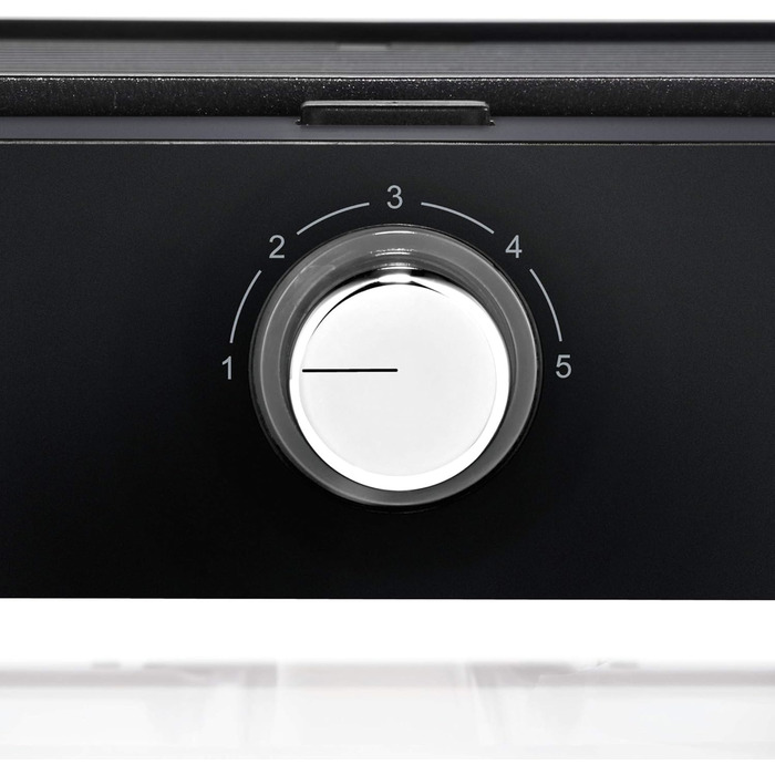 Гриль для приміщень, Електричний гриль малий з компактною поверхнею гриля, Можна мити в посудомийній машині, 1250 Вт Одинарний