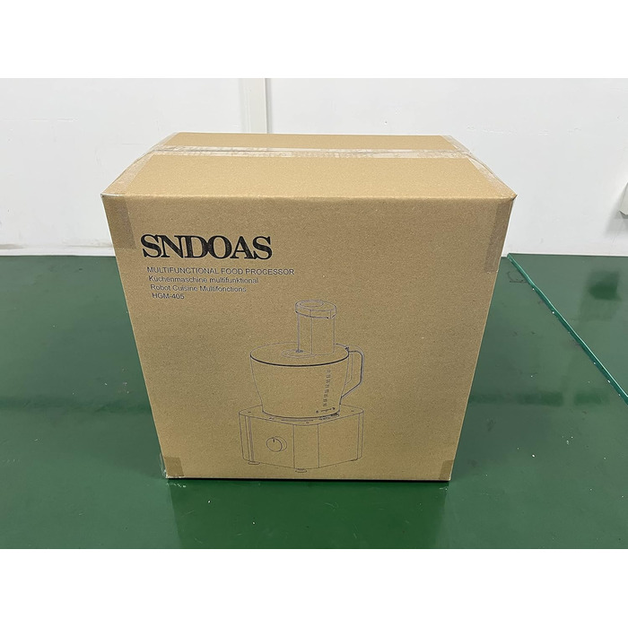 Кухонний комбайн SNDOAS, багатофункціональний кухонний комбайн 1100 Вт, чаша для замішування тіста 3,2 л, подрібнювач кухонного комбайна, блендер 1,5 л, м'ясорубка, темно-синій