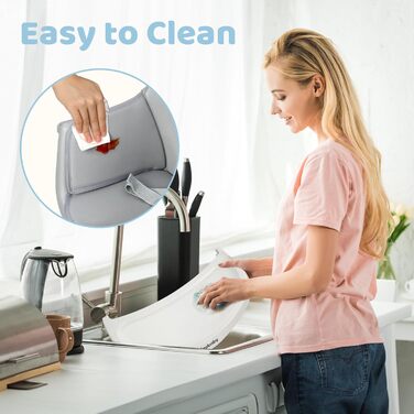 Стільчик для годування Ezebaby дитячий 6 в 1 бустерний стільчик, багатофункціональний стільчик для годування, дерев'яні ніжки, з 5