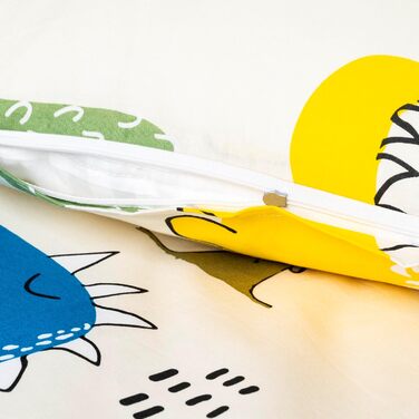 Дитяча постільна білизна BELIKATO 100x135 з 100 бавовни з мотивами динозаврів - комплект дитячої та дитячої постільної білизни для