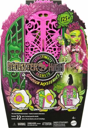 Лялька та аксесуари, Garden Mysteries Venus McFlytrap з чарівним гардеробом та понад 19 сюрпризами для чаювання, такими як одяг, HYT75