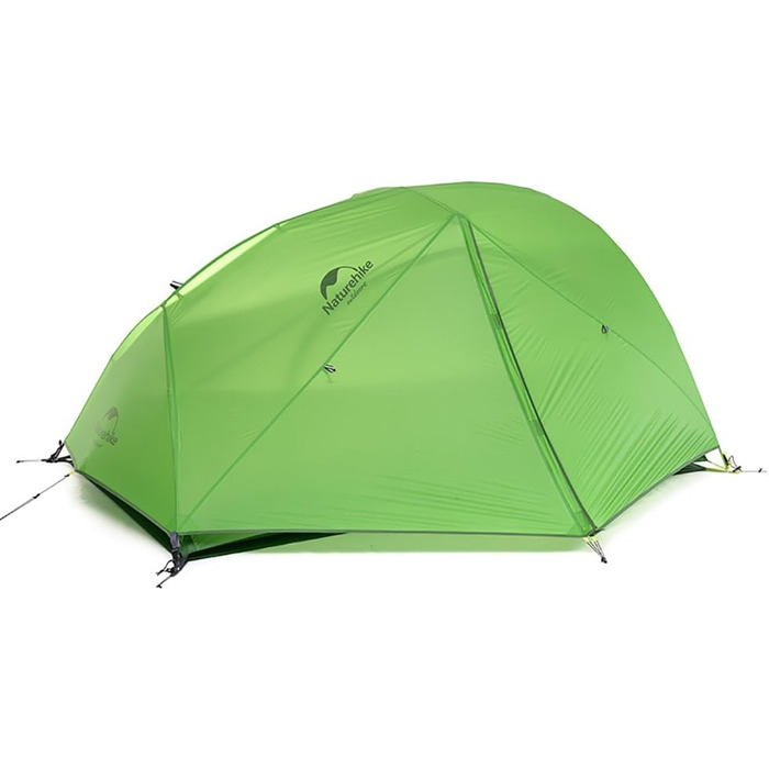 Намет Naturehike Star-River, двомісний намет на 2 особи, надлегкий намет, для походів, водонепроникний, для пішого туризму, кемпінговий намет, 20D, зелений