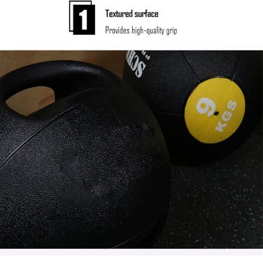 Бінауральний медичний м&39яч Medizinblle, тренувальний м&39яч Vollkautschuk Bouncy Ball, 3 кг / 4 кг / 5 кг / 6 кг / 7 кг / 8 кг / 9 кг / 10 кг (розмір 7 кг/15,4 фунта)