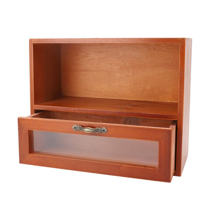 Коробки для зберігання Qcwwy, органайзер, прозора шухляда, полиця для дисплея, шафа для зберігання ювелірних виробів, косметики, офісного приладдя, кухні, вітальні, спальні, вінтажного стилю