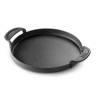 Чавунна планча Weber для системи Gourmet BBQ рівномірний нагрів, для риби, овочів та страв-смажениць чорна (7421)