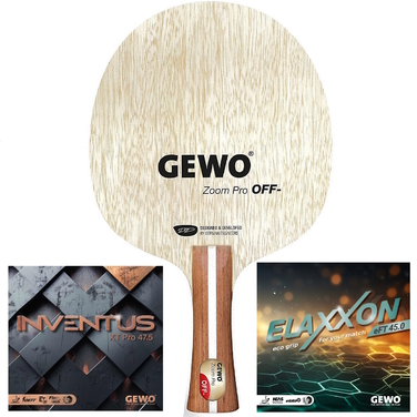Ракетка для настільного тенісу Gewo Zoom Pro OFF-, Inventus XT Pro 47.5+Elaxxon 45.0, ST (1163800003)