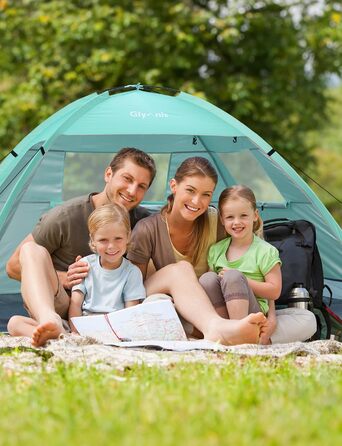 Пляжний намет Glymnis Beach Shelter з 2 дверима на блискавці, захист від ультрафіолету UPF50, вітронепроникний, невеликий розмір у упаковці, пляжний намет для 2-3 осіб