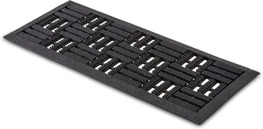 Гумовий килимок для вулиці Astra, 25x60 см, 2 шт. - Динамічний гумовий килимок для вулиці, нековзний та міцний - Килимок для вулиці - Висота 6 мм, 25 x 60 см - 2 шт., рифлений