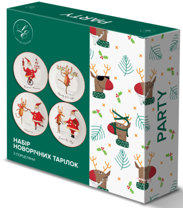 Набір тарілок Limited Edition NY Party, 4х19 см (7133569)