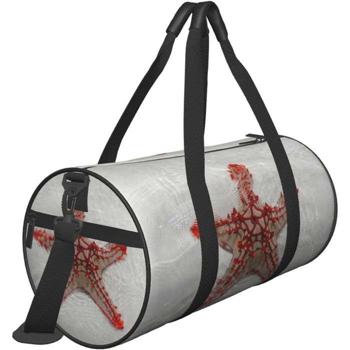 Дорожня сумка-циліндр, червона на тлі піщаного моря, спортивна сумка для чоловіків та жінок, сумка-мішок, спортивна дорожня сумка