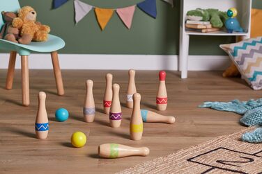 Активний тренажер Кегельшпіл для маленьких ніг, дитяча гра для приміщень та вулиці, від 3 років, 11912