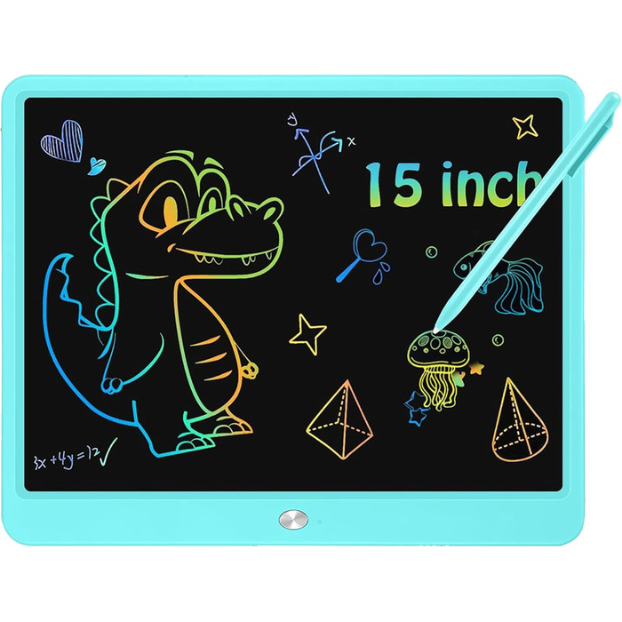 РК-планшет для письма для дітей, планшет для малювання Magic Tablet Дитячі іграшки від 2-12 років Хлопчик-Дівчинка, стирається планшет для малювання для дітей, різдвяні подарунки планшет для малювання електронні подарунки для дітей 15 синій