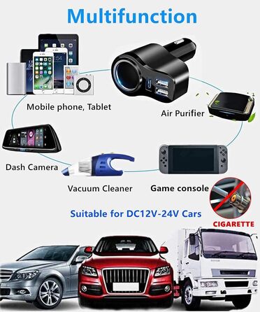 Автомобільний зарядний пристрій Blsyetec PD 3.0 168W з USB C до освітлення зарядний кабель прикурювач iphone автомобільний зарядни