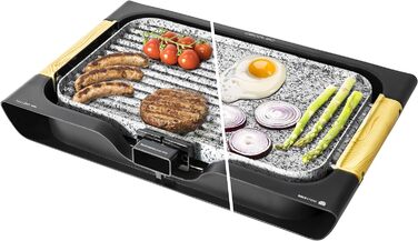 Електрична сковорода Cecotec Rock&Water 2000.кам'яне облицювання RockStone, регульований термостат, можна мити в посудомийній маши