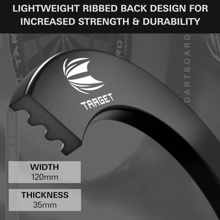 Окантовка для мішень для дартсу Target Darts Pro Tour та VALE (червона/чорна/Vale) Захисне кільце для мішень для дартсу, зовнішній захисний екран для мішень для дартсу, сумісний з будь-якою дошкою Професійні аксесуари для дартсу Pro Tour Black