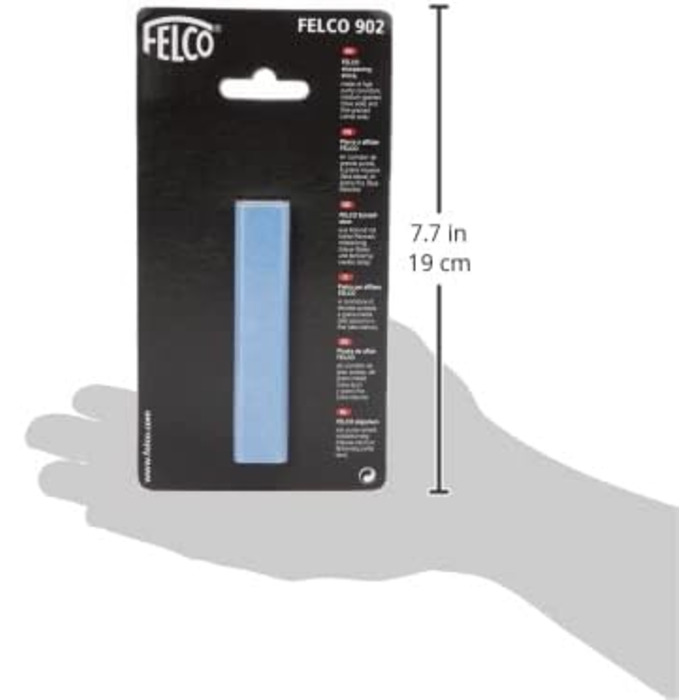 Точильний камінь FELCO 902 (двостороння корундова поверхня, інструмент для заточування садових ножиць / ножиць для дерев, дрібна середня зернистість, 26 x 16 x 12 см, клас енергоспоживання A)
