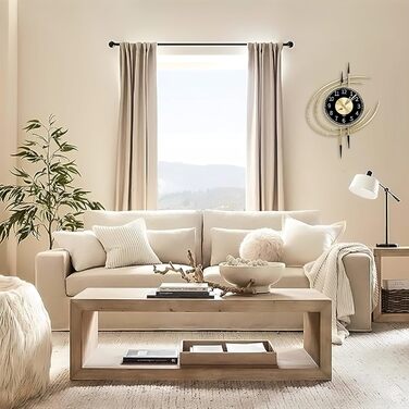 Настінний годинник LANMOU без шуму настінний годинник без цокання Великий сучасний 54 см золотий і чорний металевий настінний годи