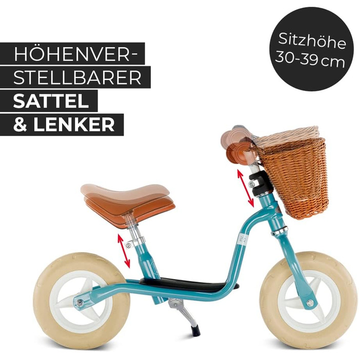 Безпечний, стильний велосипед-балансир кермо та сідло регулюються по висоті нековзна підніжка для дітей віком від 2 років пастельн