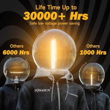 Казкові ліхтарі на відкритому повітрі - 10M світлодіодні казкові ліхтарі на відкритому повітрі з 253 лампочками G40 на відкритому