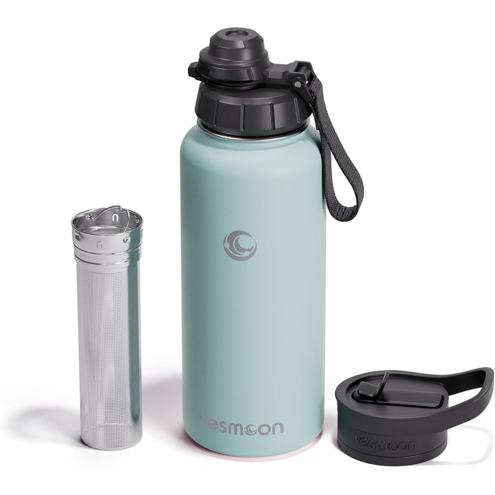 Заварник для чаю Vesmoon Vessence, ізольована пляшка для розсипного чаю, пляшка для води з фруктовою вставкою, пляшка для води з с