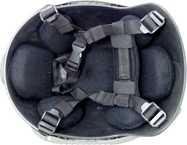 Тактичний шолом для пейнтболу MICH 2001 у стилі страйкболу з кріпленням для ПНВ та бічною планкою для страйкболу, чорний