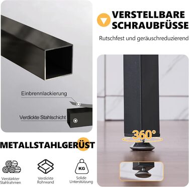 Круглий обідній стіл Mingone для 4 осіб, круглий обідній стіл 100 см, кухонний стіл з дерев&39яною стільницею, круглий стіл під дуб з металевими ніжками для вітальні, балкону, їдальні