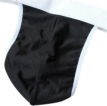 Чоловічі пляжні купальники Creamlin Sexy Mankini Стрінги Офіціант Borat Underwear One Size Black