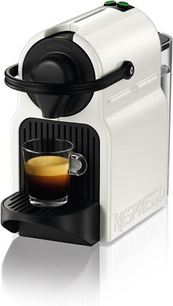 Капсульна машина Nespresso Krups Inissia XN1001 Короткий час нагрівання компактний формат Кількість кави регулюється Кнопка прямого набору Автоматичний викид капсули 0,7 л 34,2 x 19,1 x 32,7 см Білий