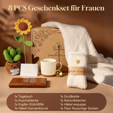 Подарунки для жінок, подарунок на день народження з соняшником для жінок, подарунковий набір для релаксації та оздоровлення, подарунки на швидке одужання, День святого Валентина, День матері, ідеї подарунків на день народження для мами, сестри, дівчини