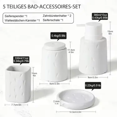 Набір для ванної кімнати Umlaca B084M7W2L5