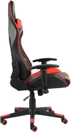 Обертове ігрове крісло, офісне крісло, ігрове крісло, обертове крісло, письмове крісло, червоний ПВХ