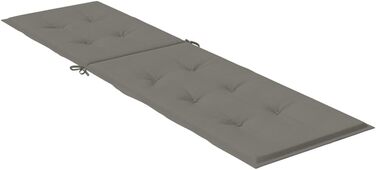 Подушка для шезлонга LAPOOH Melange Dark Grey (75105) x50x3 см Тканина, Подушка для шезлонга, Подушка для садового шезлонга, Подушка для сидіння Садові меблі, Подушка для лавки, Подушка для стільця для високих стільців, Подушки для сидіння - 4002488