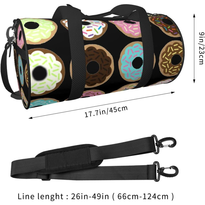 Дорожня сумка-циліндр з квітковим принтом, спортивна сумка для чоловіків та жінок, сумка-мішок, спортивна сумка