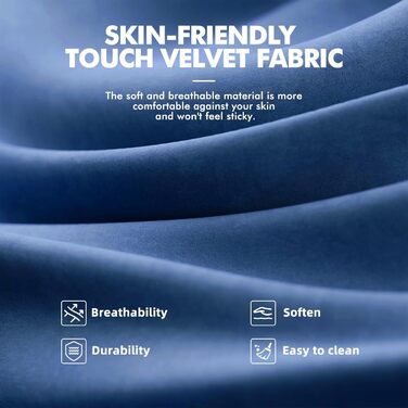 Ергономічне ігрове крісло Ferghana, ігрове крісло з високоякісної оксамитової тканини, ігрове крісло, письмове крісло з поперековою опорою, пружинною подушкою сидіння, підголівником, офісне крісло для кіберспорту/дому/офісу, темно-синє, серія 220, темно-с