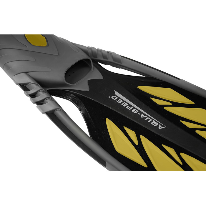 Ласти для сноркелінгу Aqua Speed довгі для дорослих Ласти для дайвінгу для чоловіків та жінок Ласти для сноркелінгу Ласти для дайвінгу Ласти для плавання Ласти для плавання Ласти для басейну INOX Розмір 42/43 Сірий/Жовтий