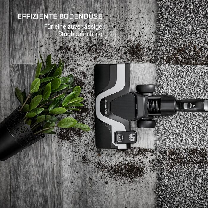 Пилосос з мішком Двигун Effitech 75 дБ (А) Ємність 4,5 л Потужність 750 Вт Чорний будинок Single, 7755 Silence Force Allergy