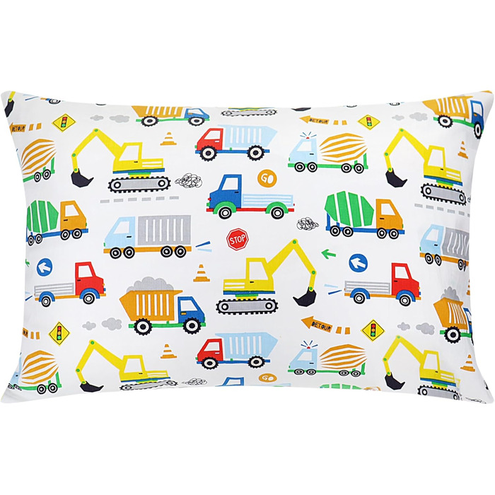 Дитяча подушка та наволочка - 33x45 см М'яка подушка з органічної бавовни для дітей для сну - Подушка для малюків від 2 років, що