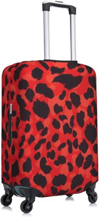 Чохол для багажу Леопард (чорний), еластичний захист від подряпин та пилу, розмір 95 см