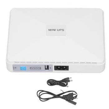 Джерело безперебійного живлення (UPS) 5В/9В/12В, 2А, USB, компактний, для роутерів, модемів, камер, смартфонів, 8800 мАг (Європейська вилка)