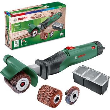 Шліфувальний валик Bosch Texoro (250 Вт, 3 насадки, коробка з приладдям, в коробці) Шліфувальний валик Texoro Новий дизайн