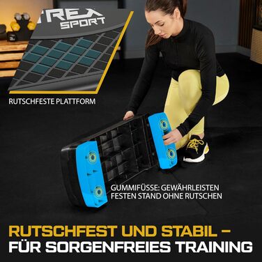Степер TREX SPORT з регулюванням висоти для домашнього використання TX-030AS Аеробний степер 682810/15/20 см з 3 рівнями, нековзний, витримує до 350 кг Синій степер