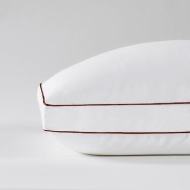 Латексна подушка Saatva, стандартний лофт (10,2 см 12,7 см), гіпоалергенна подушка з подрібненим латексним ядром, дихаюча, чохол з органічної бавовни, який можна прати в пральній машині, ліжко розміру &quotqueen-size&quot (71,1 x 40,6 см), стандартний/que