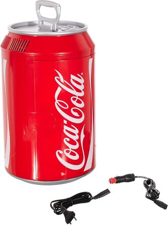 МІНІ-ХОЛОДИЛЬНИК COCA-COLA COOL CAN 10 AC/DC, 9,5 Л, ДИЗАЙН COCA-COLA, 12 В/230 В