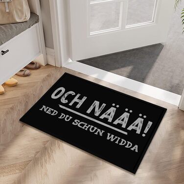 Кумедний килимок OM3 на пфальцському діалекті - Пфальц - Och N - протиковзкий і миється - 60x40 см