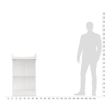 Пеленальний столик KOMTO білий - Вузький пеленальний столик, дитячий комод зі знімною пеленальною стільницею, дитячий пеленальний столик Lulliblox M1