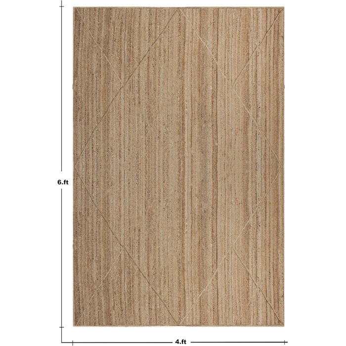 Високоякісний натуральний джутовий килим, квадратний, бежевий, бохо, ручної роботи індійських майстрів, ручне ткацтво, можна викор